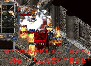 散人如何快速找到城左上角超级boss?终极boss地图寻宝攻略有哪些? 散人如何快速找到城左上角超级boss?终极boss地图寻宝攻略有哪些?