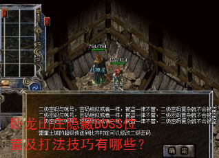 ����ɽׯ����BOSSλ�ü��򷨼�������Щ��