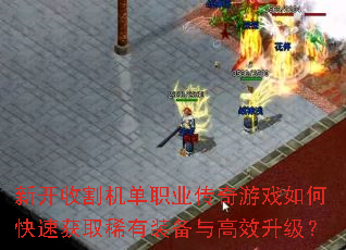 新开收割机单职业传奇游戏如何快速获取稀有装备与高效升级? 新开收割机单职业传奇游戏如何快速获取稀有装备与高效升级?