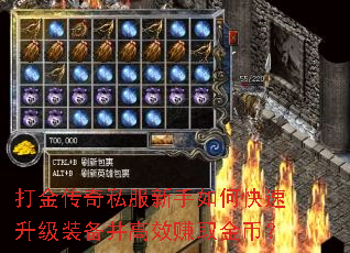 打金传奇私服新手如何快速升级装备并高效赚取金币? 打金传奇私服新手如何快速升级装备并高效赚取金币?