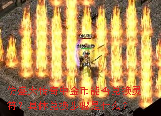 仿盛大传奇中金币能否兑换灵符?具体兑换步骤是什么? 仿盛大传奇中金币能否兑换灵符?具体兑换步骤是什么?