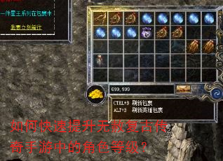 如何快速提升无赦复古传奇手游中的角色等级? 如何快速提升无赦复古传奇手游中的角色等级?