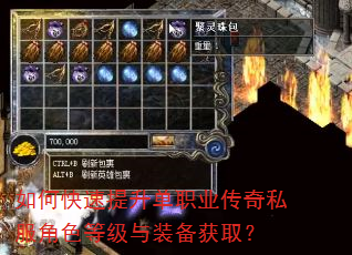如何快速提升单职业传奇私服角色等级与装备获取? 如何快速提升单职业传奇私服角色等级与装备获取?