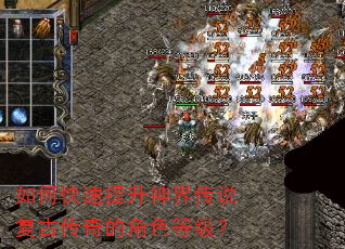如何快速提升神界传说复古传奇的角色等级? 如何快速提升神界传说复古传奇的角色等级?