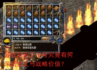游戏玩家开小号究竟有何深层意义与战略价值? 游戏玩家开小号究竟有何深层意义与战略价值?